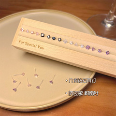 耳の穴の幾何学のピアスのセットの樹脂の耳の針は簡単です。