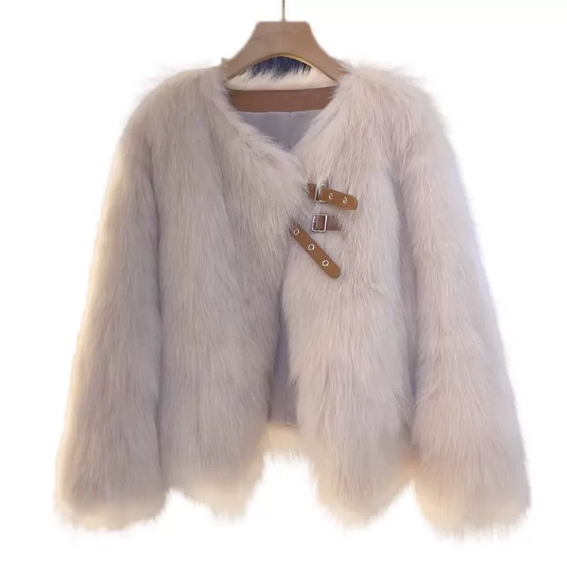 П Demi-Season Short Jacket, Korean Loose Fit, Chanel Style, Fur & Cotton Options, S–XL