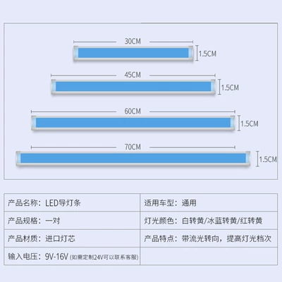 Lamp eyebrow, 博行 DRL Light Strip