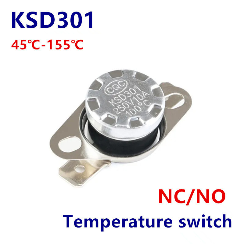 Normally Closed Temperature Switch Thermostat 45 ℃ - 75 ℃ - 85 ℃ - 95 ℃ - 105 ℃ - 110 ℃ - 150