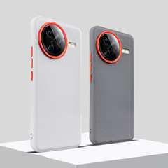 適用小米紅米K80携帯ケース素皮k80pro磁気吸曲スクリーン全縁レンズ金物大穴金