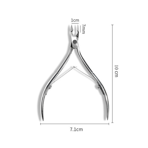 Factory direct sales manicure dead skin scissors gold scissors D501 stainless steel gold-plated dead skin pliers ononychia nail scissors silver scissors