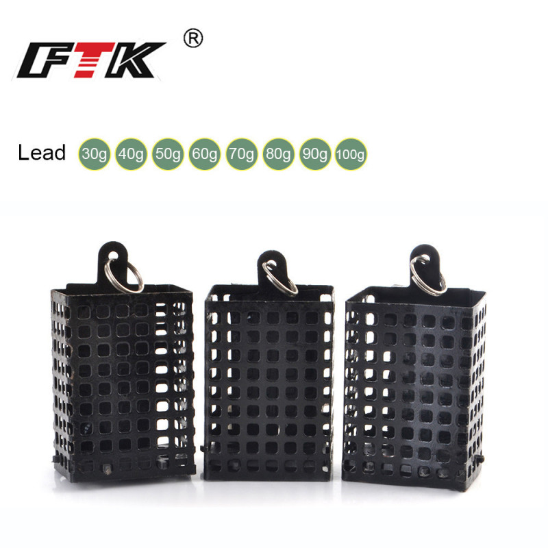 Ftk卸売り釣りグループ飛徳釣り角型鉄餌籠付餌道具打巣器feederクロスボーダー|undefined