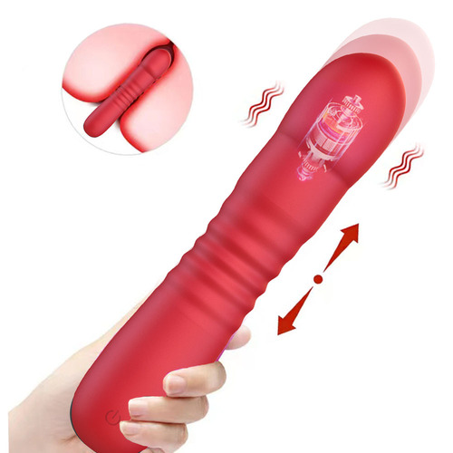 Foreign trade new product Ghost Telescopic Vibrator Female Sex Toys Simulated Penis Telescopic Vibrating Masturbator Wholesale