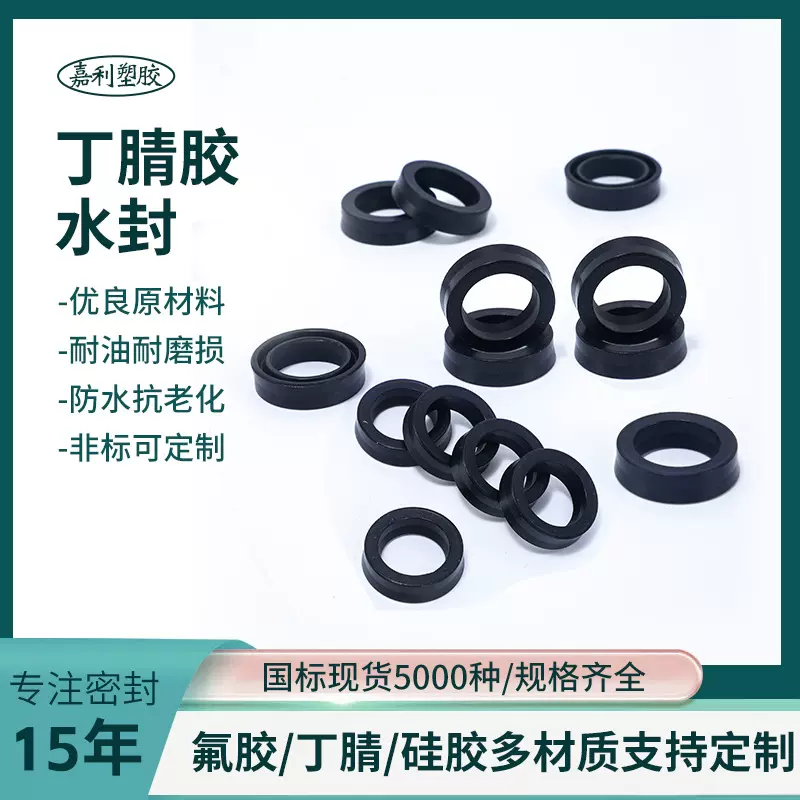 高压清洗机水封丁腈胶密封圈橡胶密封件清洗机柱塞水封 厂家批发