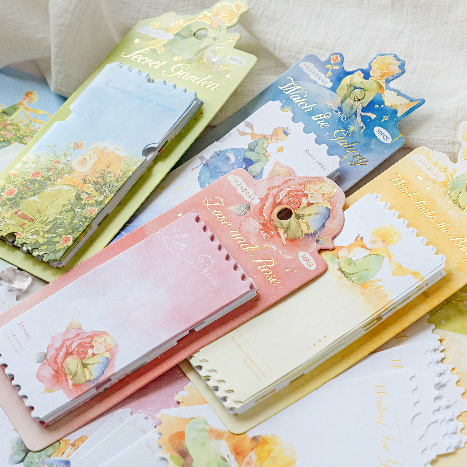 Notas de papel kraft blanco Mo Mo Notas de papel Galaxy Dream Prince Theme Cartoon Cure Alien Papel de notas