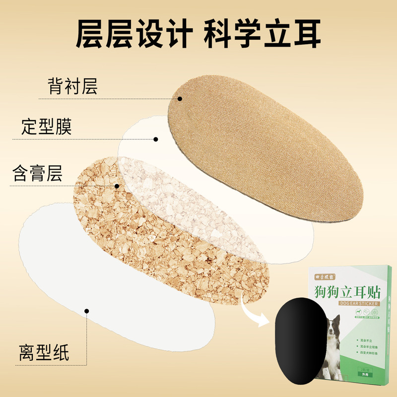 宠物狗狗立耳贴现货批发德牧柯基耳朵辅助竖耳器不伤耳护理矫正贴|undefined