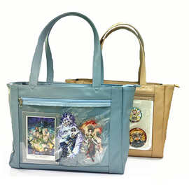 原创二次元包百搭小食量豆包可爱PU谷子包单肩斜挎痛包