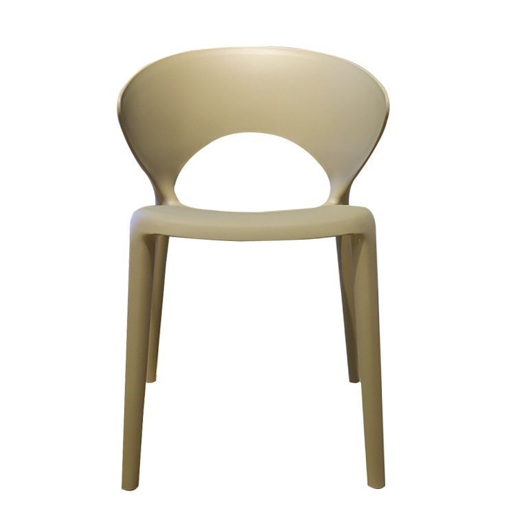 Silla de Comedor de Plástico PP con Respaldo Resistente a la Lluvia para Exterior y Comedor image 6