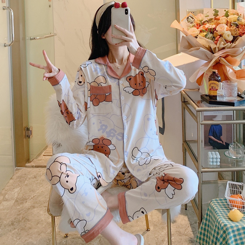 夏の薄いタイプの産後の月子服の妊婦の授乳パジャマの女性の春秋の通気性の吸汗産婦の授乳の大きいサイズのスーツ|undefined