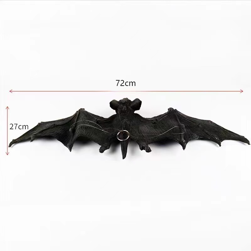 Halloween PU murciélago se reduce a bar casa embrujada campo de tela accesorios simulación PU tamaño de goma horror murciélago colgante