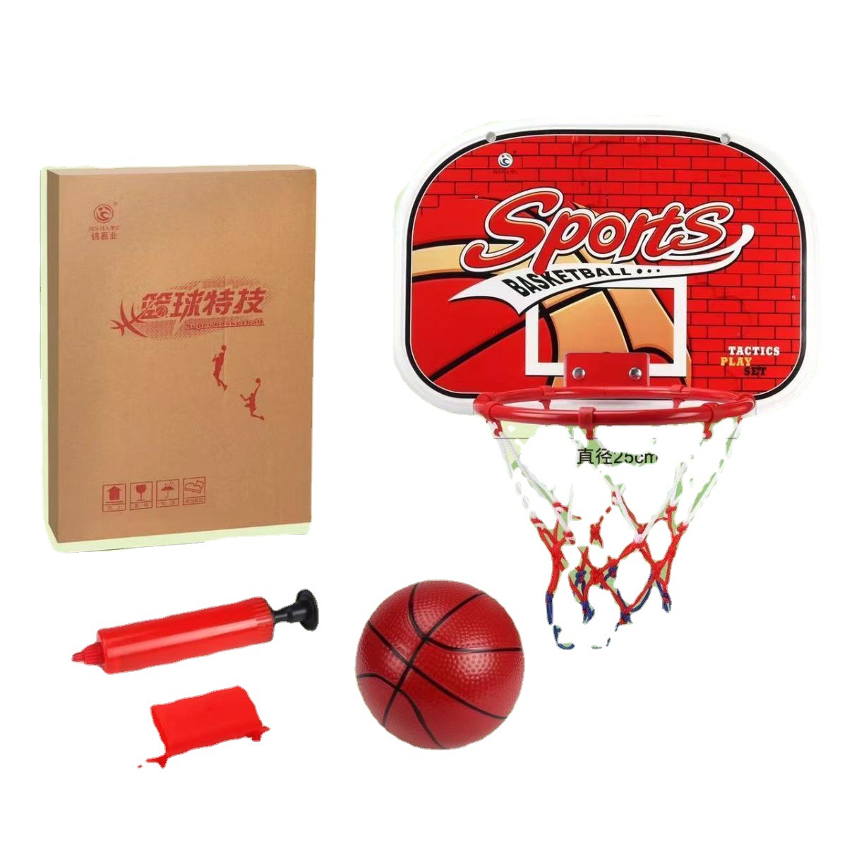 Directo de fábrica punzón-libre de tiro montado en la pared Marco de baloncesto interior entrenamiento deportivo al aire libre tiro colgante tablero de juguete