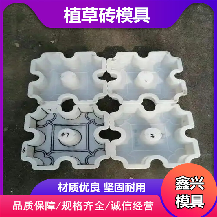 塑料植草砖模具现浇生态地坪草坪砖模具中孔植草砖井字砖塑料模具
