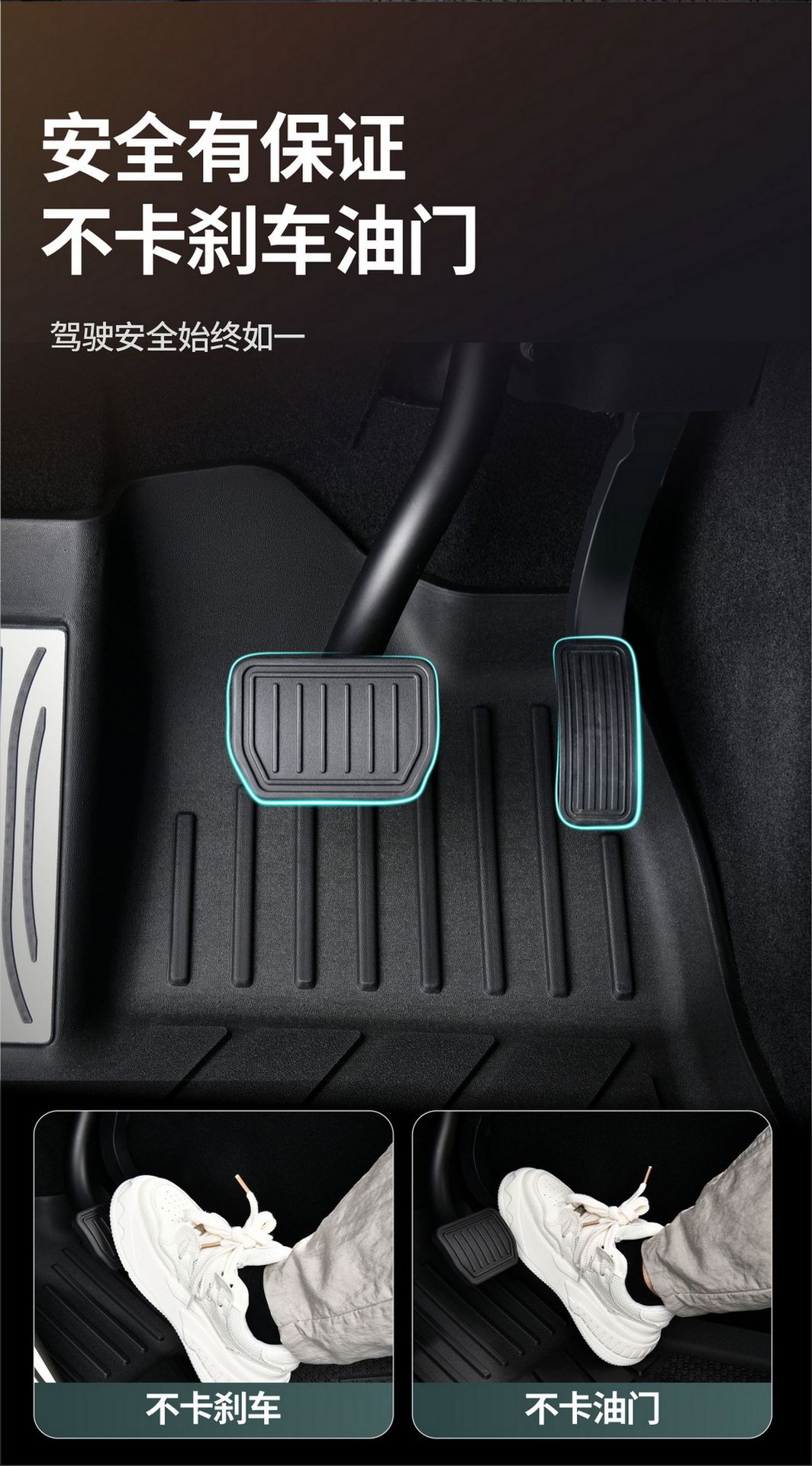 Suitable for Tesla Model Y and Model 3 new version TPE floor mats, custom-made full-cover trunk mat