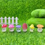 跨境新品夜光蘑菇小精灵萌粒 diy装饰品配件苔藓微景观迷你小摆件