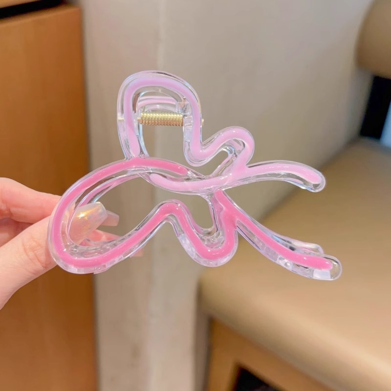 Clip de cabello refinado coreano para mujeres de alto nivel agarrar clips de cabello de tamaño grande detrás de la cabeza de cabello de tiburón clip de cabello lote de cabello