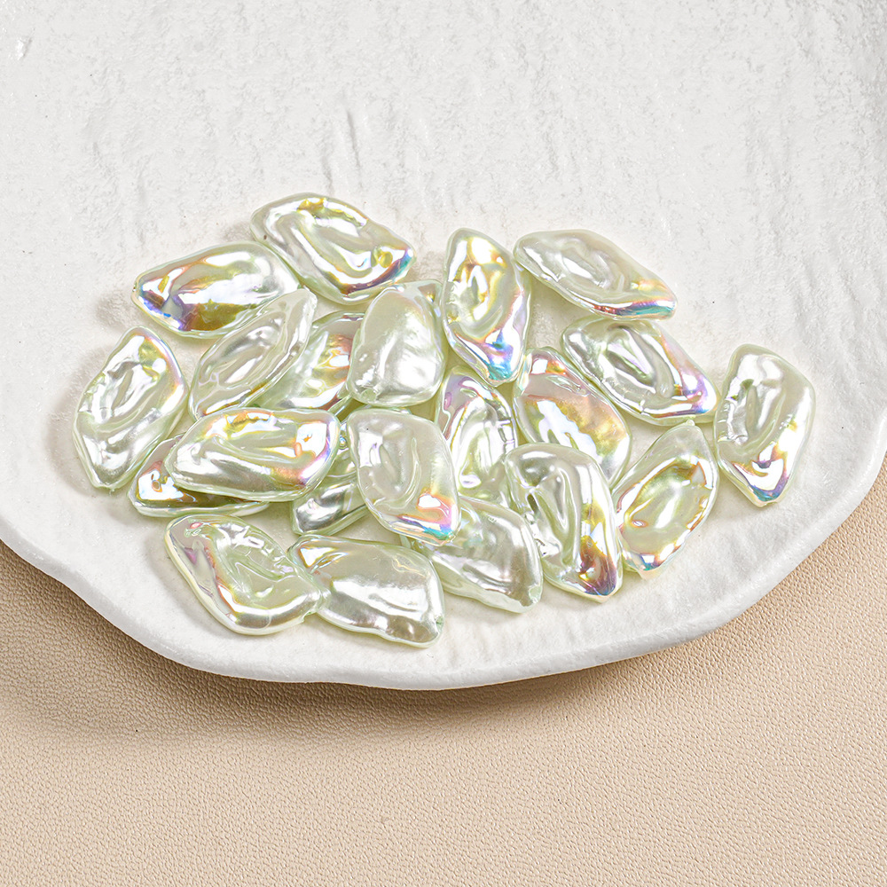 30 ABS barroco de forma especial piedra pequeña perla ovalada con cuentas pulsera de bricolaje collar accesorios de joyería lote suelto