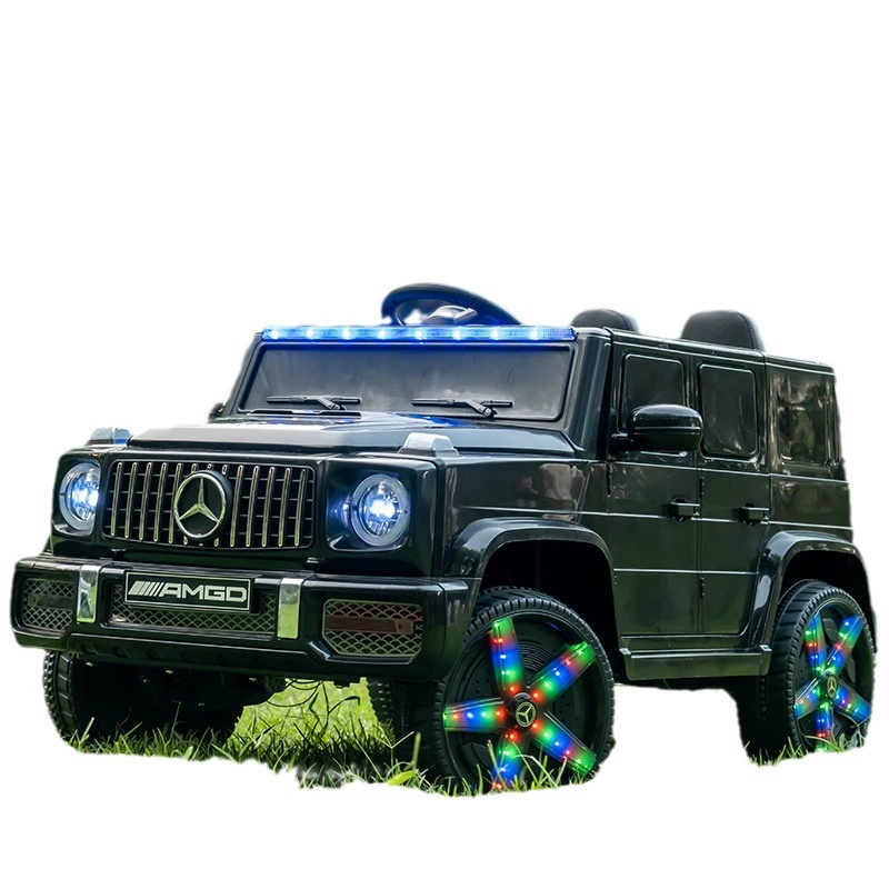 Электромобиль (Mercedes Benz) — внедорожник 4×4 с пультом, светящиеся колёса
