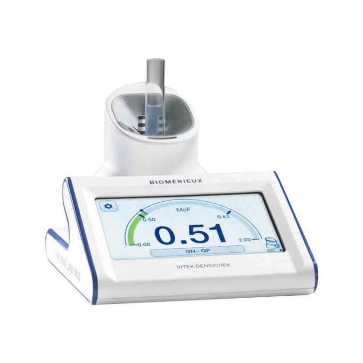 Французский турбидиметр Bluetooth Merieux DensiCHEKPlus прекратил своё производство и был заменён на VITEK Densichek.