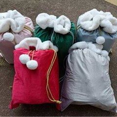 ぬいぐるみカラフルなスーパーソフトベルベットステッチクリスマスバッグ広告バッグバンドルポケット工場直販 50*70 センチメートル