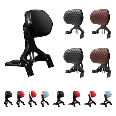 passenger backrest telescopic folding: Motorcycle tail