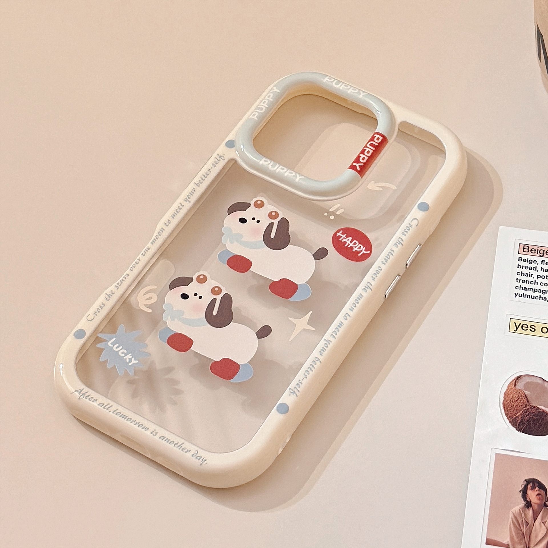 Cover protettiva per iphone con cagnolino e occhiali_voghion.com