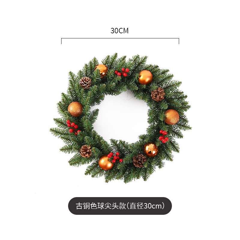 Navidad guirnalda 30/40/50/60cm árbol de Navidad Festival decoración regalo creativo decoración colgante diseño de la escena de la decoración