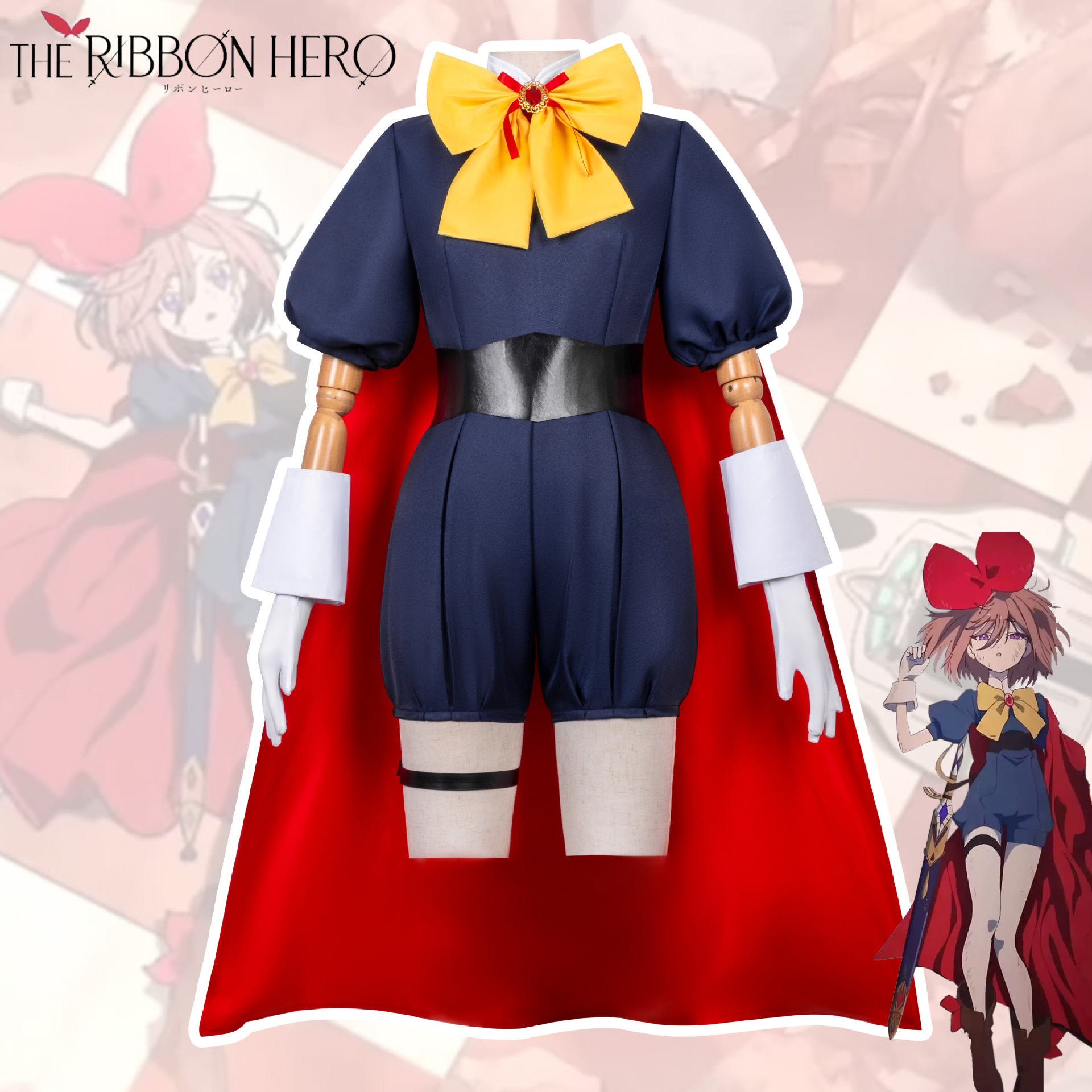缎带英雄蓝宝石cos服骑士披风款日常裙子款动漫二次元cosplay服装