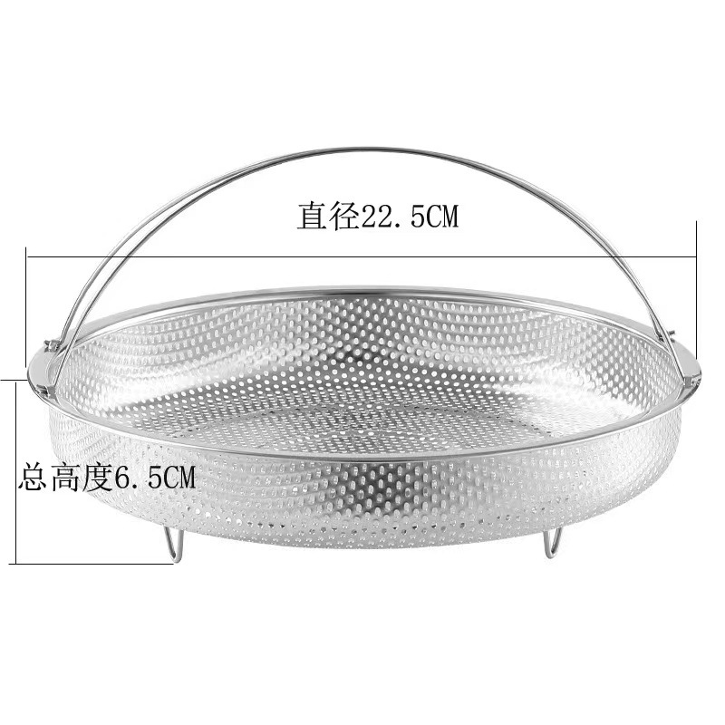 Vaporizador de vapor de acero inoxidable a prueba de agua vaporizador estante olla rejilla hogar vapor cocina al vapor pan al vapor bollo con trípode