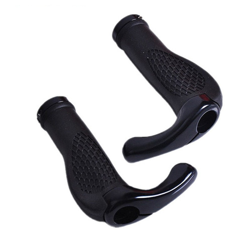 Bicycle and mountain bike meat ball locking grips with deputy handles and flying horn grips. Cycling equipment. Price per pair.