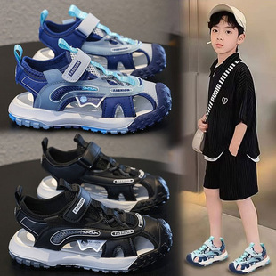 Sandals for Boys Summer 2025 New Soft Sole Sports Beach Shoes Children's Shoes Sandals for Boys