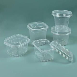 PP 透明方形塑料盒定制 史莱姆起泡胶密封分装盒 食品收纳盒