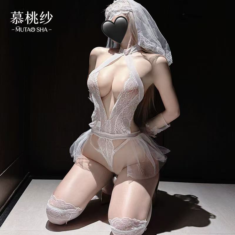 The Most Popular Pure Love Bridal High-End Lace Wedding Dress, Pure Desire No-Take-Off Bride Cosplay Sexy Outfit The Most Popular Pure Love Bridal High-End Lace Wedding Dress, Pure Desire No-Take-Off Bride Cosplay Sexy Outfit