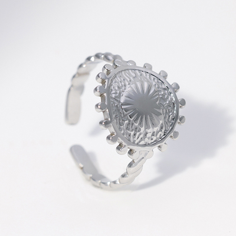 Shopping Occasion 304 Stainless Steel Material Heart Shape Pattern Wholesale Jewelry Fashion Heart Shape 304 Stainless Steel 18K Gold Plated Plating Stainless Steel Rings