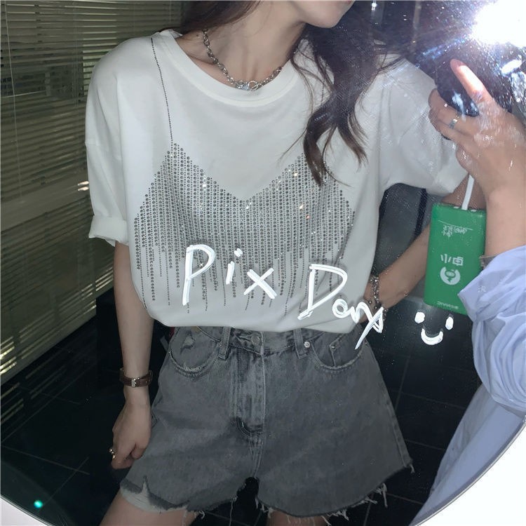 Brand design long short sleeve T-shirt