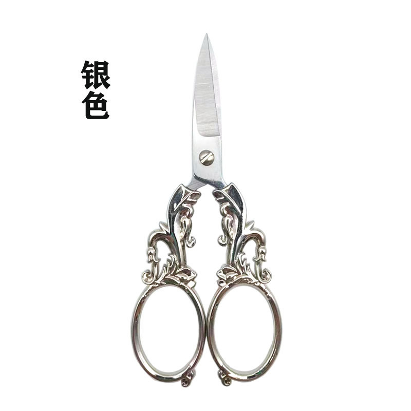 Tijeras pequeñas de acero inoxidable, tijeras retro, tijeras de ciruela, tijeras de cejas, tijeras de coser, tijeras de bordado, tijeras de punto de cruz, comercio electrónico transfronterizo