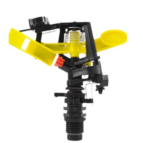 360 grados rotación rociador automático de agua de enfriamiento de polvo de plástico 4 puntos rociador de riego de campo de cultivo para jardinería