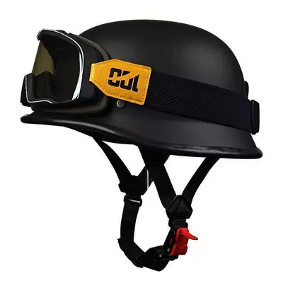 Motosiklet kaskı (dəbilqə) — helmet, motorcycle helmet, bucket hat - dark-gray-oversized-goggles-m55-56