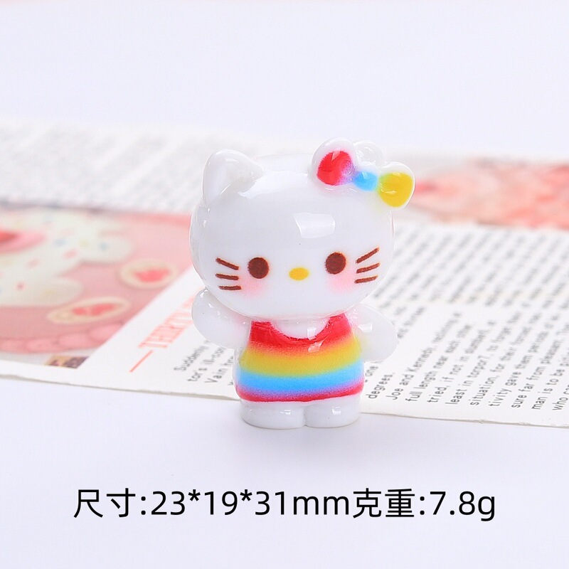 立体蝴蝶结裙子小猫创意手工diy奶油胶树脂配饰小配件饰品材料包|undefined