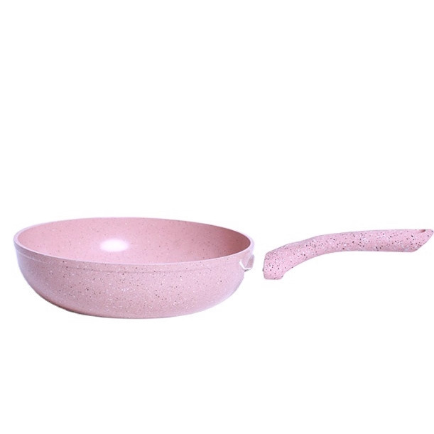 Yipinhong Rosa maifan Piedra sartén antiadherente wok sopa olla de leche olla de cocina regalo traje de comercio exterior