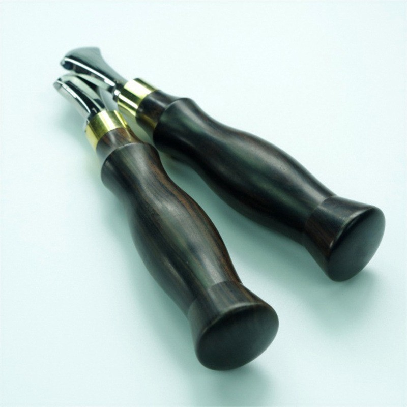 Dispositivo de borde de cuero en forma de abanico de acero inoxidable de sándalo de alta calidad