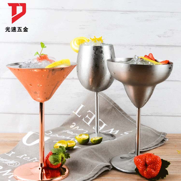 Acero inoxidable copa de vino bar KTV paso Martell Copa champán cóctel taza creativa bebida fría