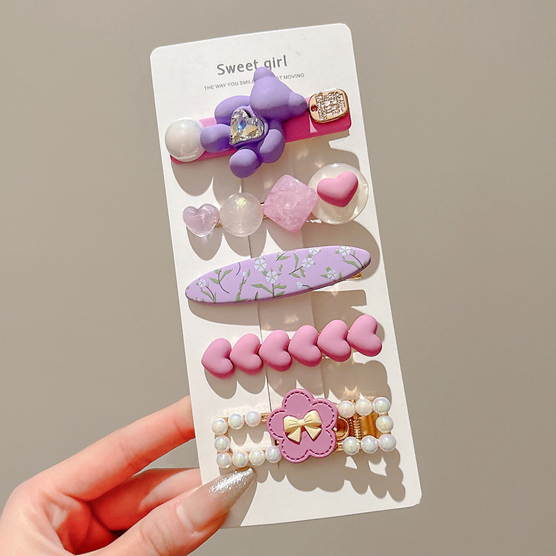 Bebé no duele el pelo del pelo fetal clip de pelo accesorios para el cabello hembra infantil clip de pelo niños horquilla accesorios pequeña princesa bebé tocado