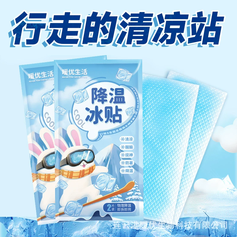 Охлаждающая Ice Sticker Patch, 2 шт. сумка — портативное охлаждение для тренировок и учёбы