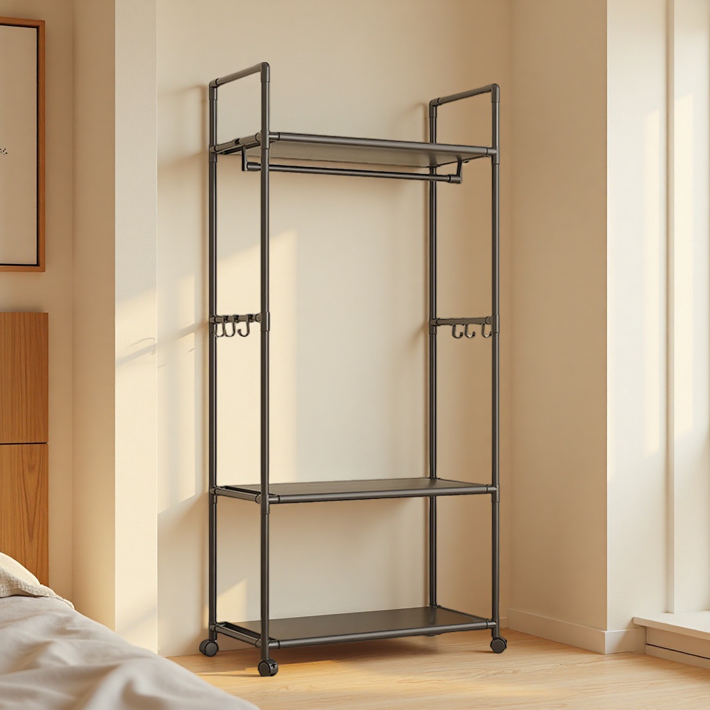 percha de ropa simple percha de ropa multifuncional percha de ropa móvil de almacenamiento percha de ropa percha de piso percha de ropa percha de almacenamiento percha de ropa percha