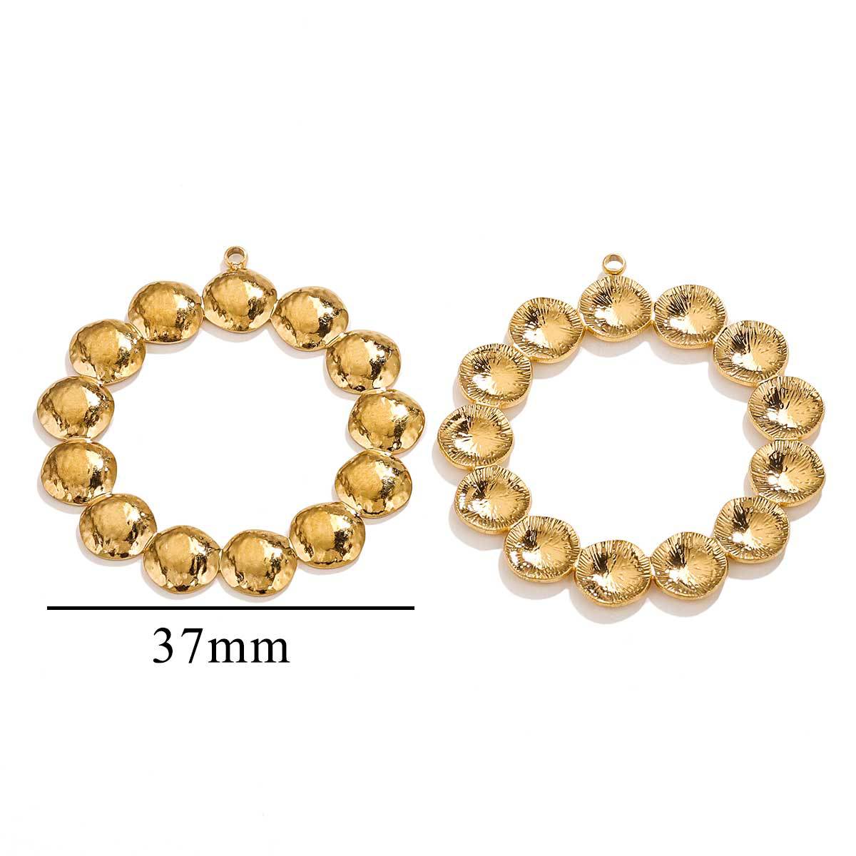 Joyas de acero inoxidable transfronterizas geometría simple anillo grande exageración auriculares accesorios accesorios DIY accesorios accesorios al por mayor