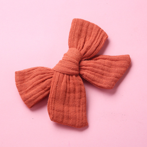 Cotton children's hairgrip with bow