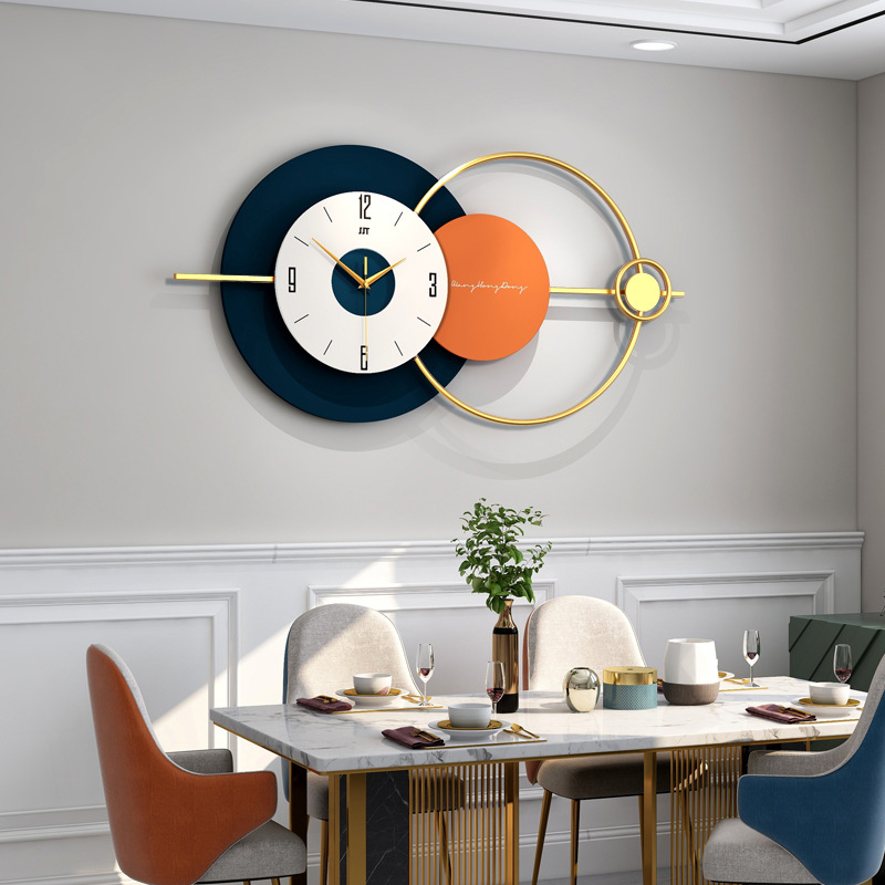 Long reach brand Wall clock Restaurant Front decorate clocks and watches circular Cross section atmosphere Beautiful Clock One piece On behalf of