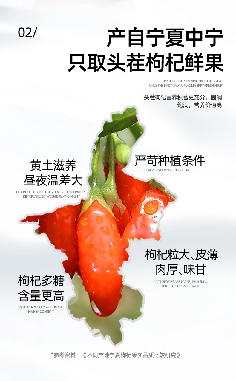 Ningxia Goji Berry Juice Concentrate Ready to Drink 50ml Bottles in use
