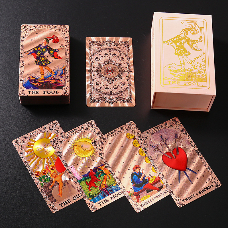 Gold Foil 2025 New Collection of Waite Tarot Cards Genuine 78 Cards Full Set Recommended for Beginners